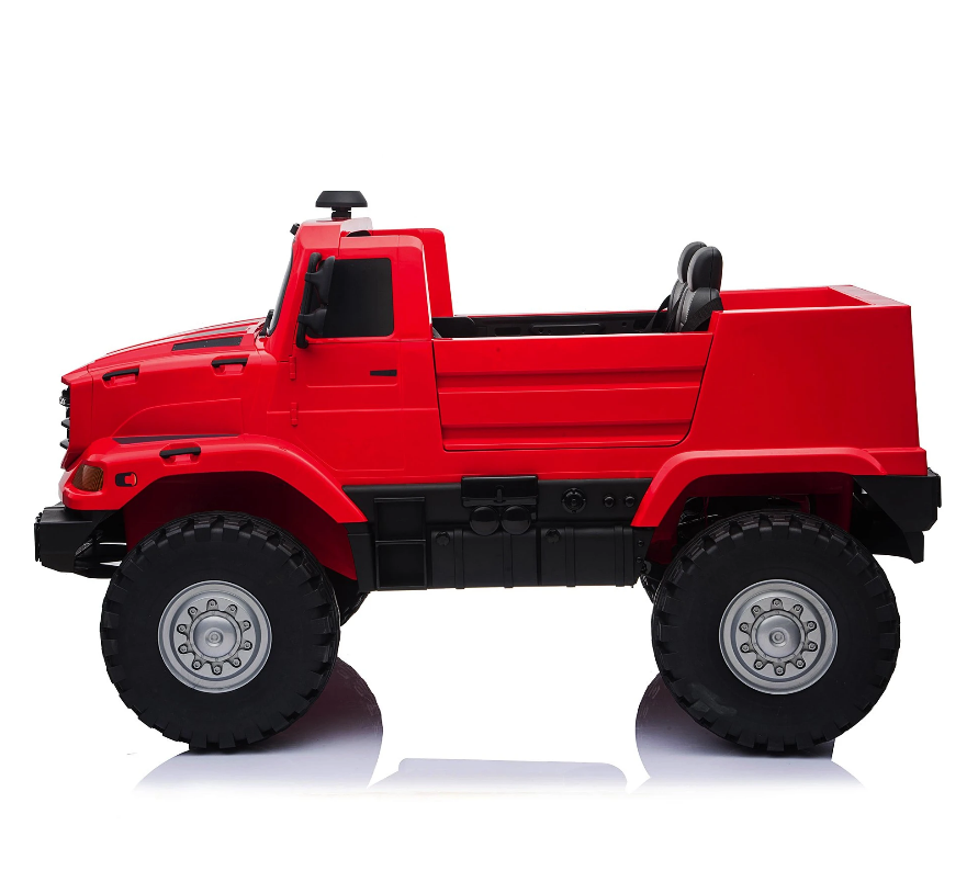 Mercedes 2WD 2 Seater Ride On Zetros Truck - 24V Red