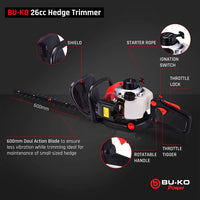 Thumbnail for BU-KO 26cc Petrol Hedge Trimmer