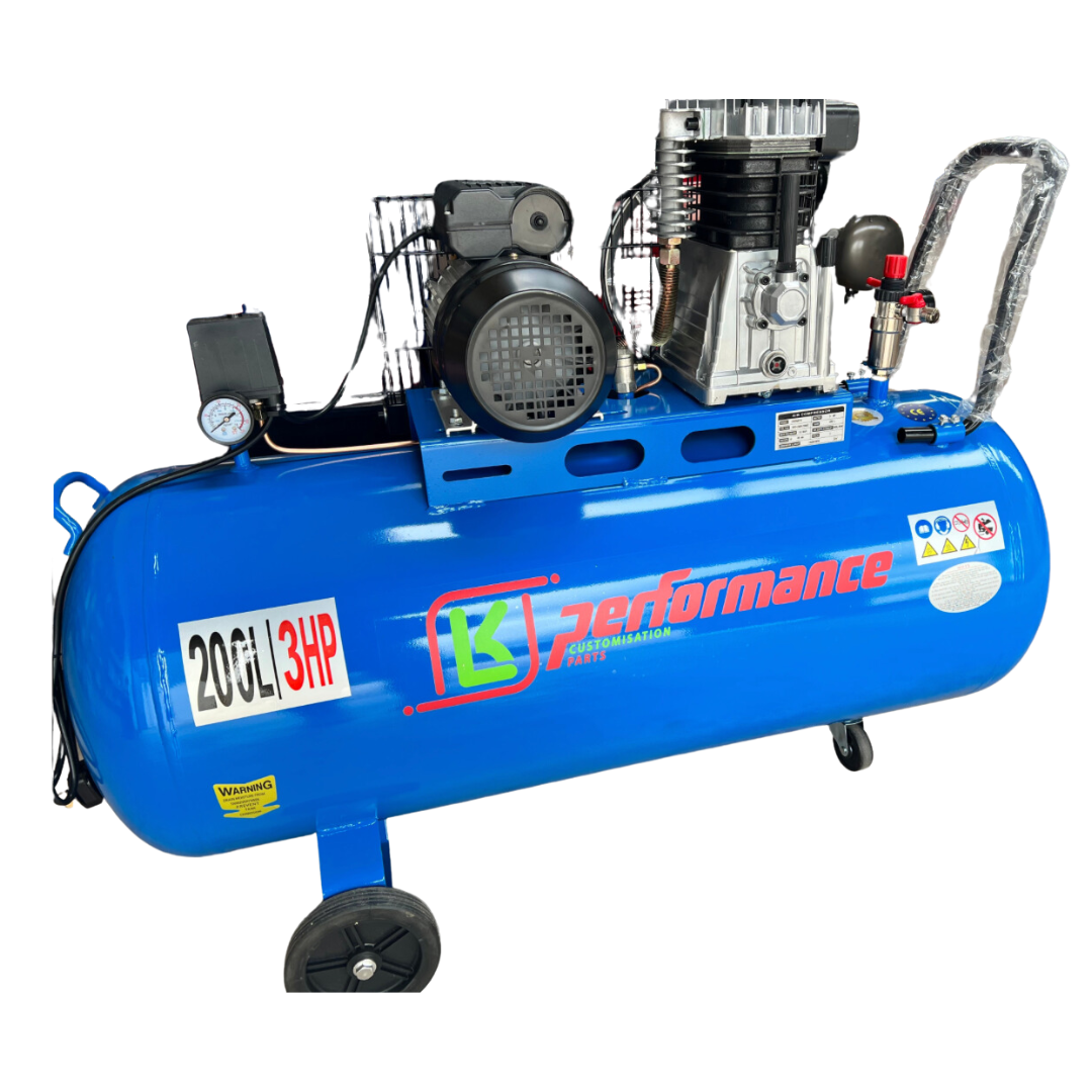 New LK Performance 200L Litre HEAVY DUTY Garage Air Compressor - FREE DELIVERY