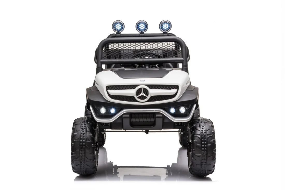 Mercedes Benz Unimog Ride-On – 12V Electric 4WD with Leather Seat, MP3 & USB