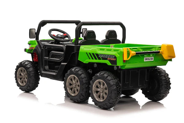 24V 6-Wheel Gator Two Seat Ride-On Electric Vehicle with Tipping Feature