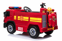 Thumbnail for Kids’ 12V Electric Red Fire Engine Ride-On – Water Gun, Parental Control & Music Function