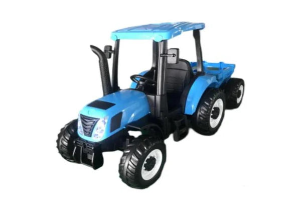 Exclusive 24V Electric Blue Tractor and Trailer Included