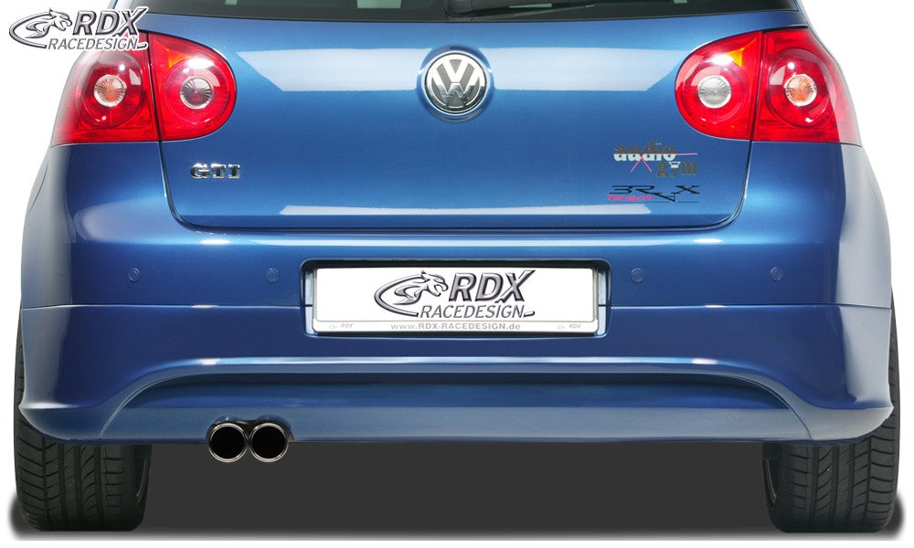 LK Performance RDX rear bumper extension VW Golf 5 "R32 clean" with exhaust hole left
