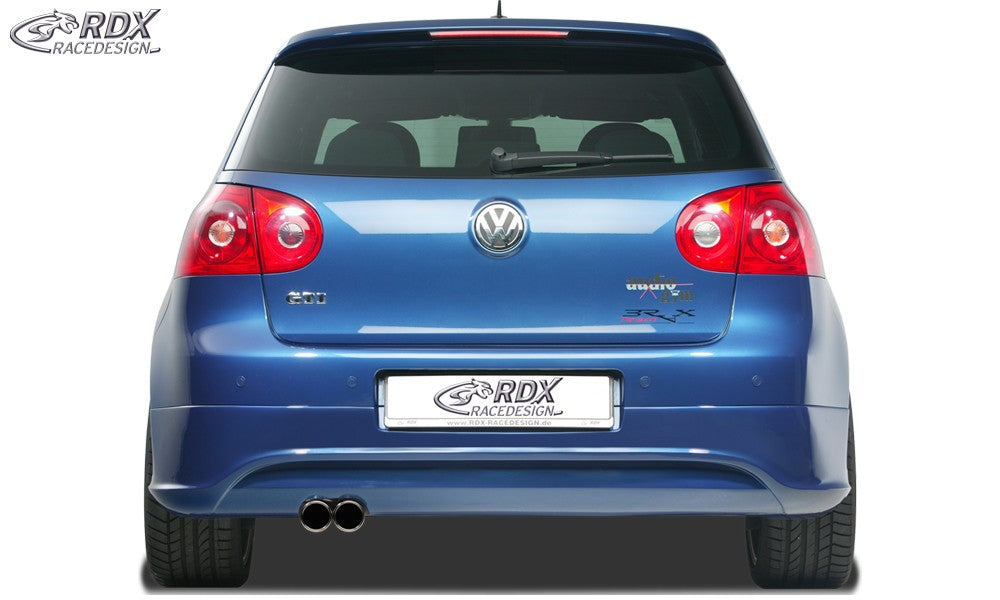 LK Performance RDX rear bumper extension VW Golf 5 "R32 clean" with exhaust hole left