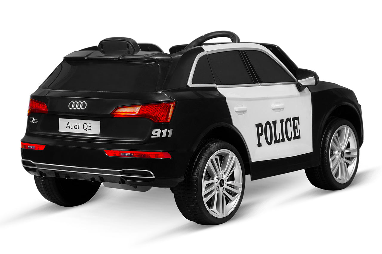License children electric car Audi Q5 Policecar 2x 40W 12V 7Ah 2.4G RC Bluetooth