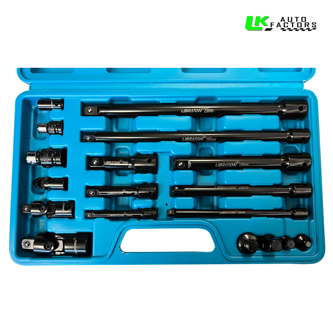 18 PIECE PROFESSIONAL DRIVE TOOL ACCESSORY SOCKET SET