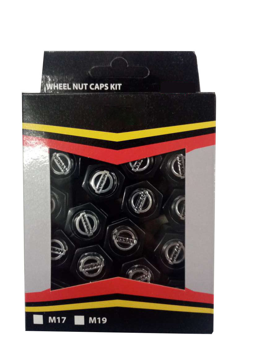 NISSAN Universal Wheel Nut Caps Covers 17mm