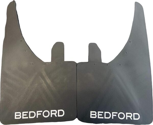 Full set of 2 Universal Fit Bedford Mudflaps With fittings Classic Cars