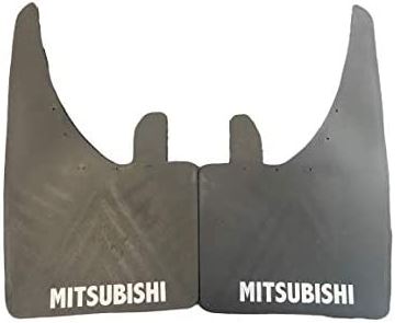 Full set of 2 Universal Fit Mitsubishi Mudflaps With fittings Classic Cars