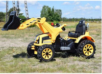 Thumbnail for KINGDOM- 12v Electric Tractor with Loader - Yellow