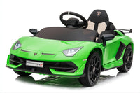 Thumbnail for 12V Licensed Lamborghini Aventador SVJ Ride On Car Green