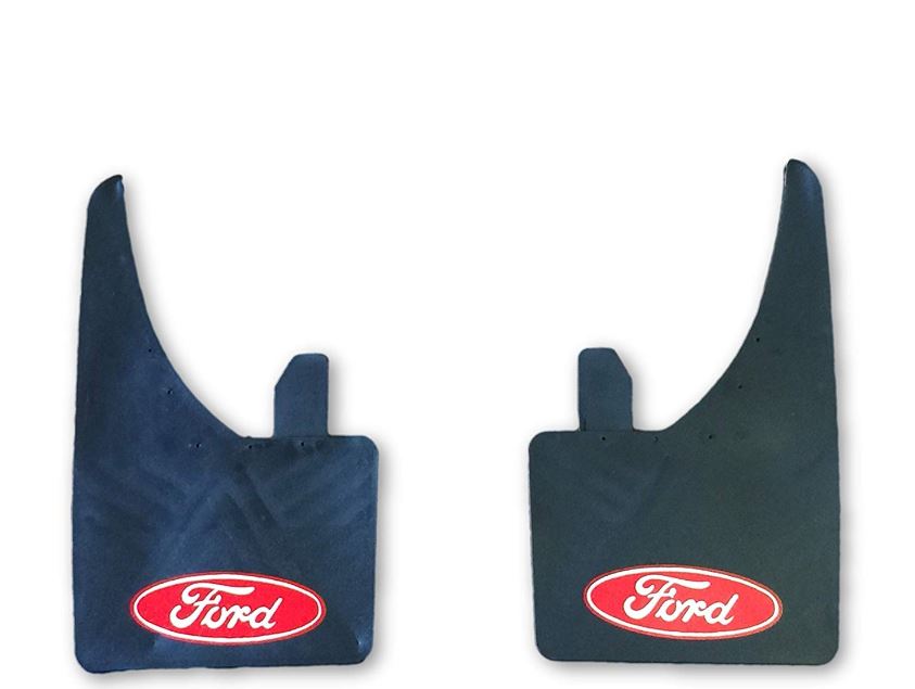 FULL SET OF 4 (FRONT & REAR) Ford Focus Ford white and red flaps Performance Logo Car Mud Flap MudFlaps Fender Splash Guard