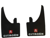 Thumbnail for New Pair of 2 Universal Black Citroen Mud Flaps With Citroen Logo Fit Citroen C3 Citroen C1 Citroen C4 Citroen Picasso Citroen Van Citroen Berlingo Front or Rear Rally Mudflaps Splash Guard