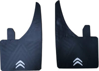 Thumbnail for New Pair of 4 Universal Black Citroen Mud Flaps With Citroen Logo Fit Citroen C3 Citroen C1 Citroen C4 Citroen Picasso Citroen Van Citroen Berlingo Front or Rear Rally Mudflaps Splash Guard