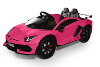 Thumbnail for 12V Licensed Lamborghini 2 Seater Ride On Car Pink