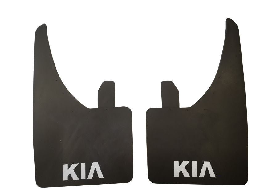 FULL SET OF 4 (FRONT & REAR) Ford Focus White KIA Performance Logo Car Mud Flap MudFlaps Fender Splash Guard