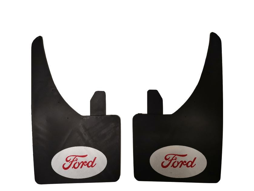 Ford Focus Ford white and red flaps Performance Logo Car Mud Flap MudFlaps Fender Splash Guard