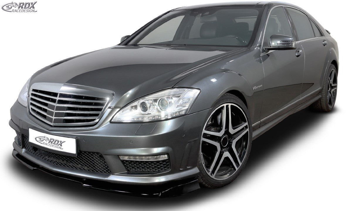 LK Performance RDX Front Spoiler VARIO-X MERCEDES S-class W221 AMG 2009+ (Fit for AMG and Cars with AMG Frontbumper) Front Lip Splitter - LK Auto Factors