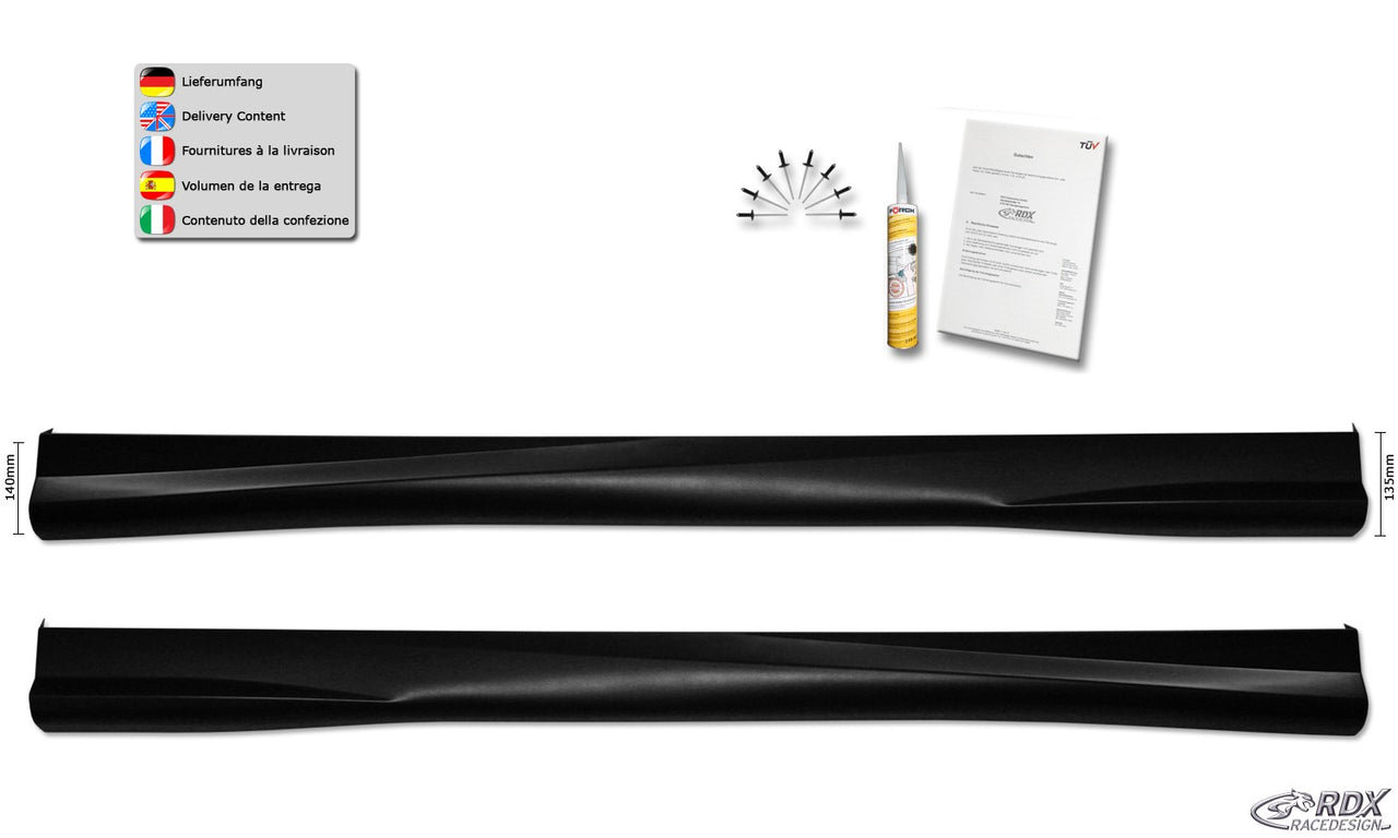 LK Performance Sideskirts CITROEN C3 2009-2017 "Turbo"