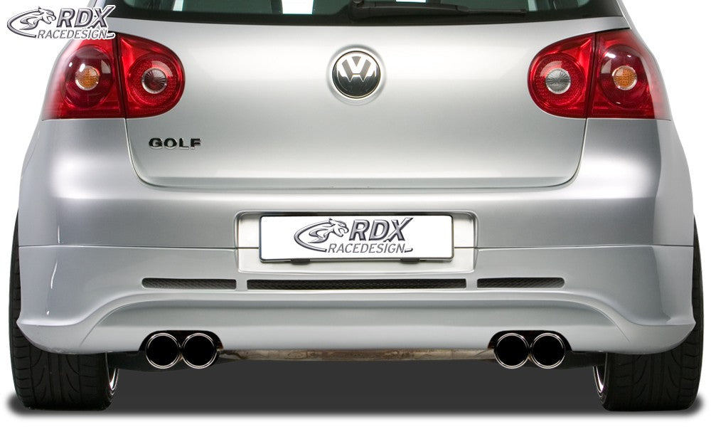 LK Performance RDX rear bumper extension VW Golf 5 "GTI/R-Five" with exhaust hole left & right