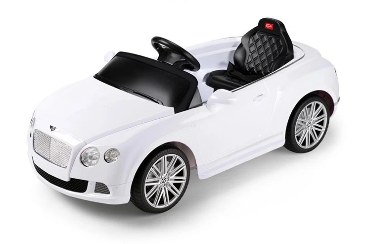 WHITE Bentley GTC 12V Electric Ride On Car