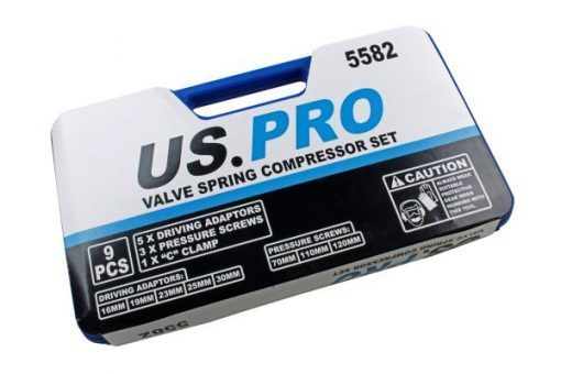 US Pro 9 Pc Valve Spring Compressor Set - LK Auto Factors