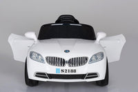 Thumbnail for Kids 2x6V 15W TWO MOTORS Battery Powered BMW Style Electric Ride On Toy Car (Model: S2188) WHITE - LK Auto Factors