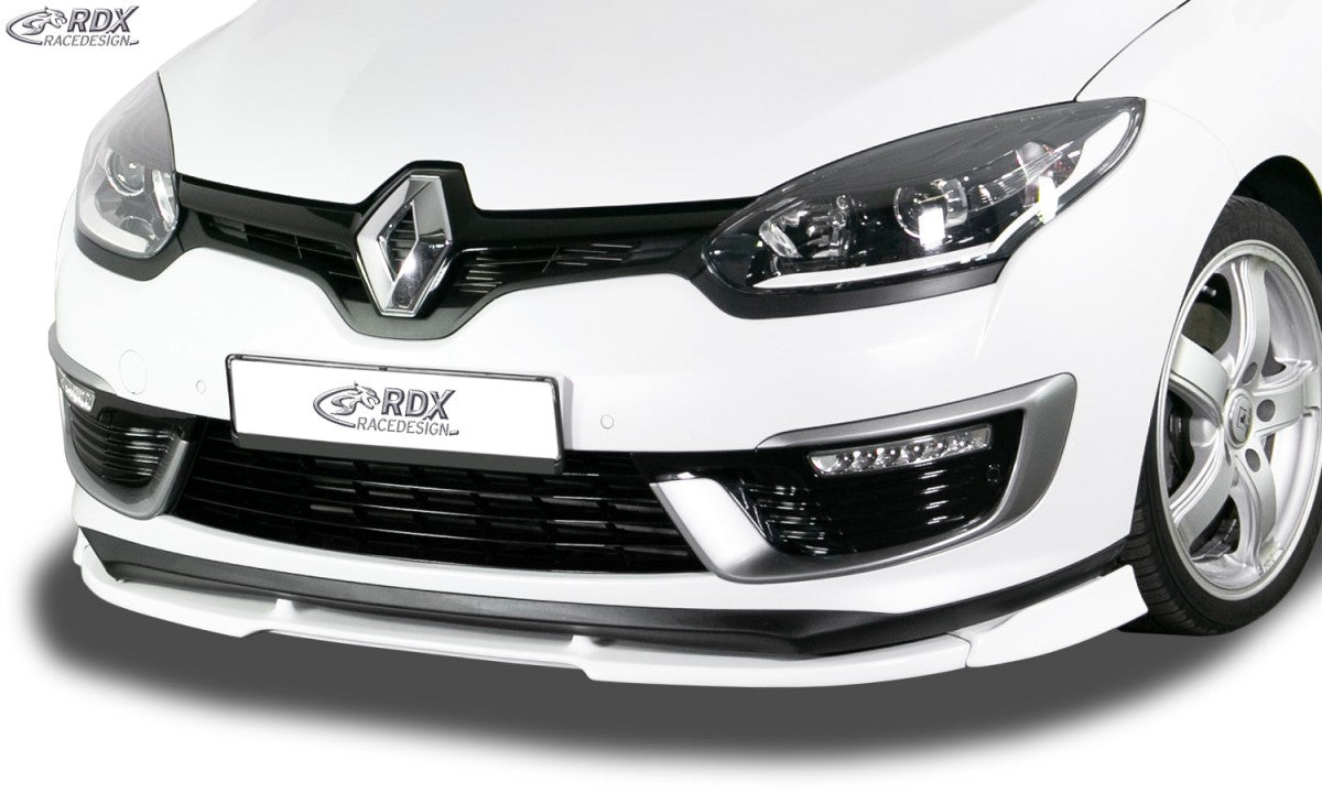 LK Performance RDX Front Spoiler VARIO-X RENAULT Megane 3 GT / GT-Line 2014+ Front Lip Splitter - LK Auto Factors