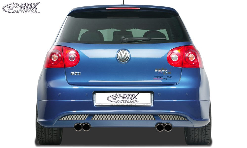 LK Performance RDX rear bumper extension VW Golf 5 "V2" with exhaust hole left & right