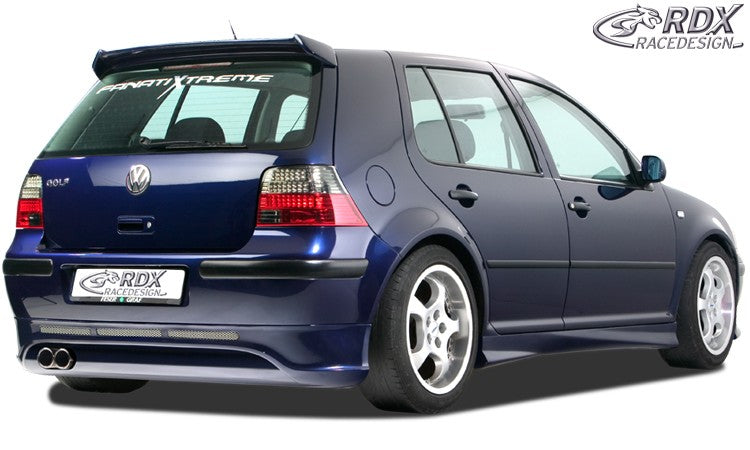 REAR BUMPER EXTENSION VW GOLF 4 25'TH ANNIVERSARY LOOK (with exhaust hole), Our Offer \ Volkswagen \ Golf \ Mk4 [1997-2006] \ Standard