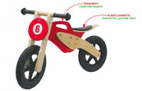 Thumbnail for Push-Bike Wood Moto red