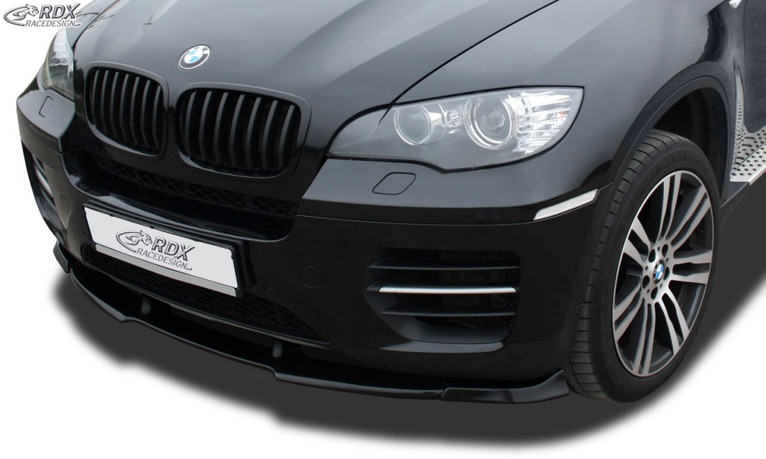 Front Bumper Spoiler Spliter Extension Lip suitable for BMW X6 E71  (2008-2010) Black 