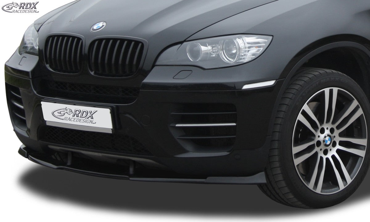 Front Bumper Spoiler Spliter Extension Lip suitable for BMW X6 E71  (2008-2010) Black 