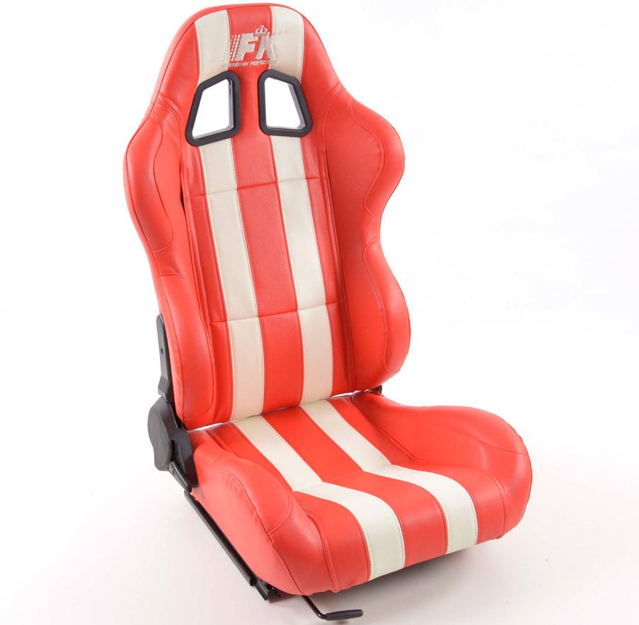 Sportseat Set Indianapolis artificial leather red //white