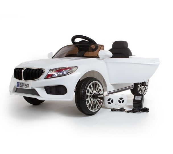 BMW Style Coupe 12V Electric Ride On Car (White)