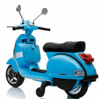 Thumbnail for Licensed Vespa 12V Electric Ride On Motorbike (Blue)