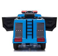 Thumbnail for Police Engine 12V Electric Ride On Truck (Blue)