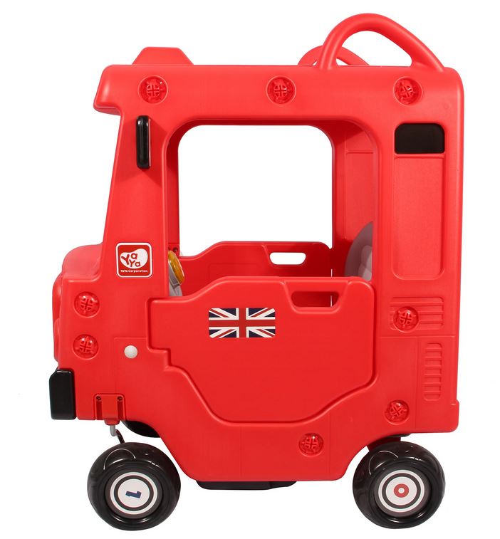 London Bus Roof Car, Kids Ride-On, Foot to Floor Slider, Mini Vehicle Push Car With Music, For Ages 12 Months to 5 Years