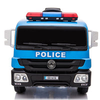Thumbnail for Police Engine 12V Electric Ride On Truck (Blue)