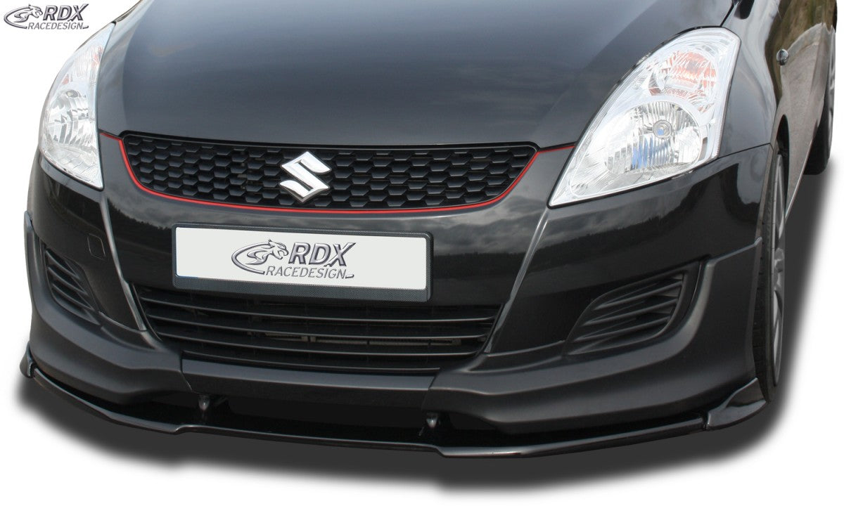 LK Performance RDX Front Spoiler VARIO-X SUZUKI Swift FZ/NZ 2010-2013 for cars with JDM/GT Frontflaps Front Lip Splitter - LK Auto Factors