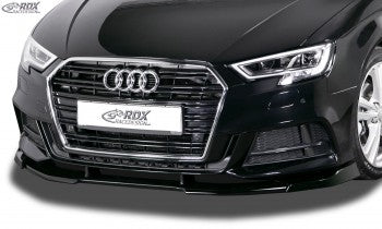 LK Performance Front spoiler VARIO-X AUDI A3 8V, 8VA Sportback, 8VS Sedan, 8V7 Cabrio S-Line & S3 (facelift 2016+) front lip front attachment front spoiler lip - LK Auto Factors