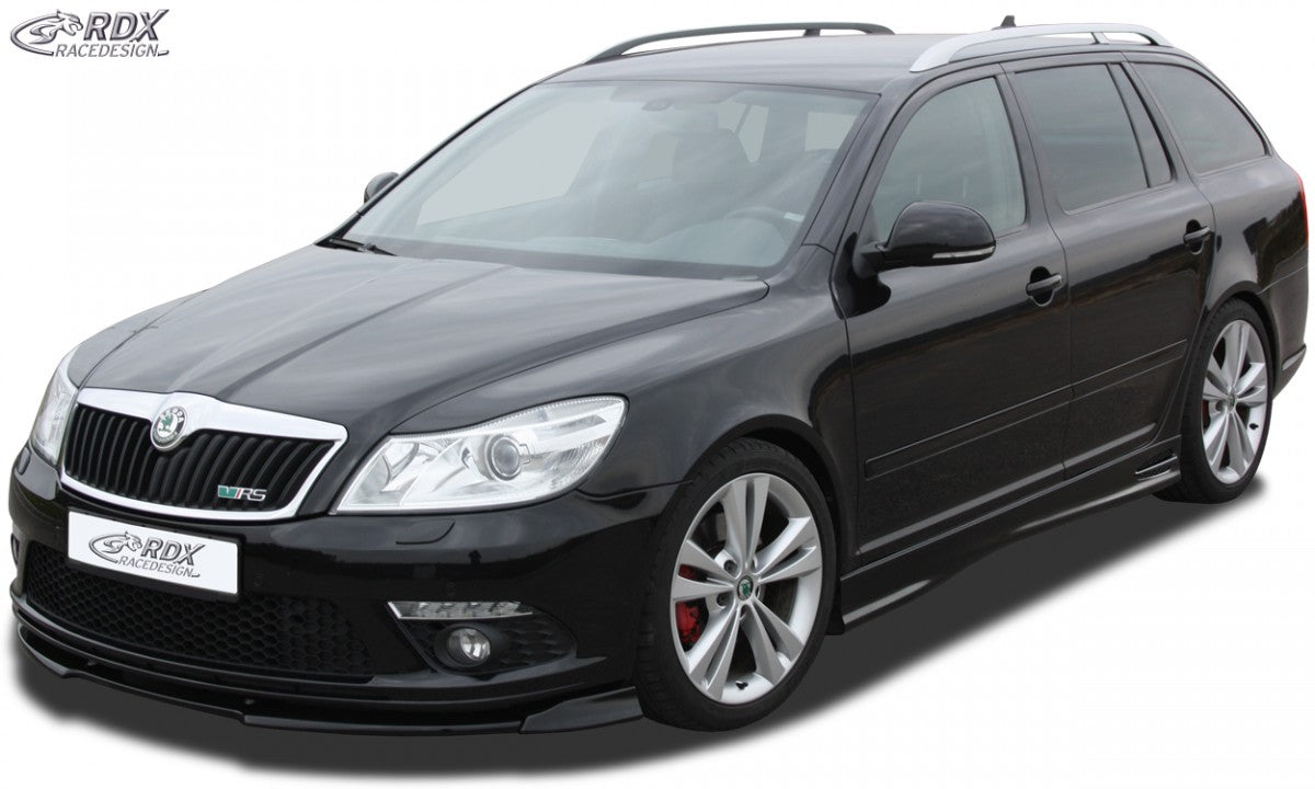 LK Performance RDX Sideskirts SKODA Octavia 2 / 1Z (incl. Facelift) "GT4"  Made from ABS plastic, new, unpainted, including installation accessories, aluminium mesh (silver) and instruction, TÜV approval. - LK Auto Factors