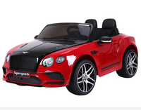 Thumbnail for Bentley Continental Super Sports Ride on Car - 12V 2WD Painted Red and Black
