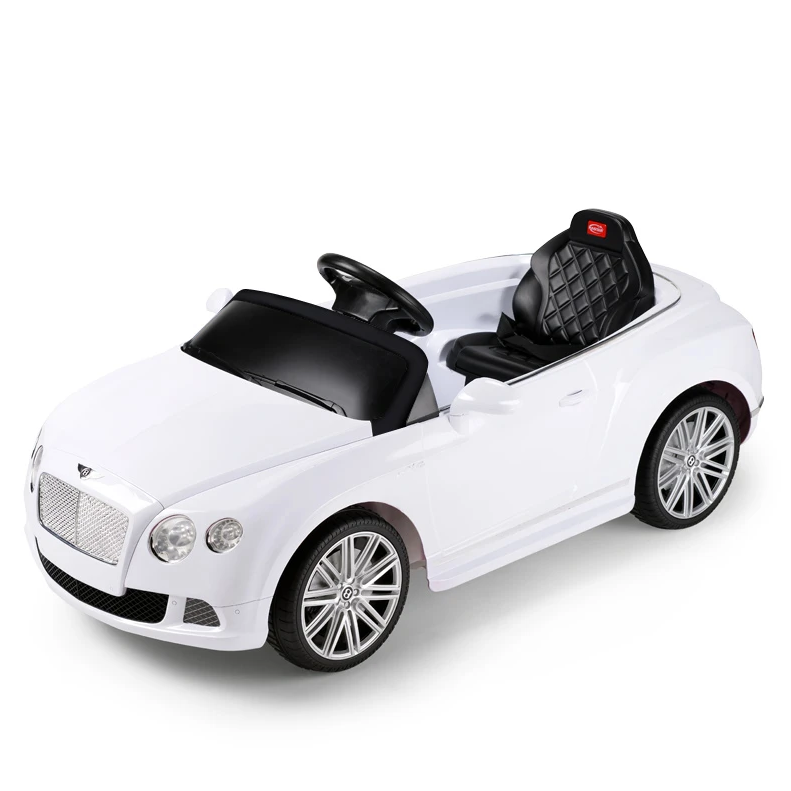 WHITE Bentley GTC 12V Electric Ride On Car