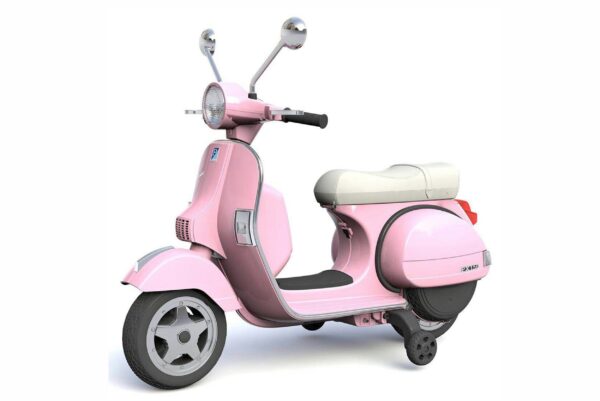 License Piaggio Vespa scooter children motorcycle with training wheels electric car 2x 20W 12V 7Ah | Motorcycles,partially,Vespa scooter