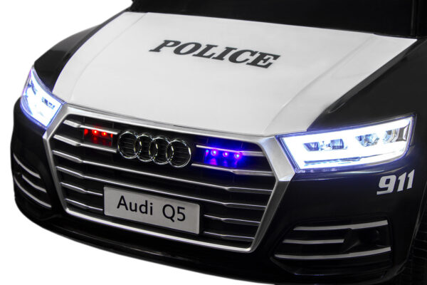 License children electric car Audi Q5 Policecar 2x 40W 12V 7Ah 2.4G RC Bluetooth | Audi Q5,partially,SALOON & HOT HATCHES