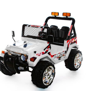 White 2 Seater 4x4 Truck - 12V Kids' Electric Ride On Car