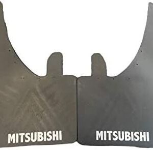 Full set of 2 Universal Fit Mitsubishi Mudflaps With fittings Classic Cars | Mitsubishi Mudflaps,mudflaps