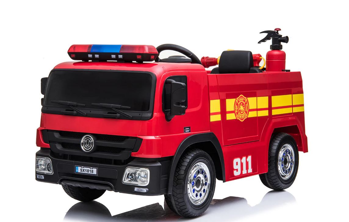 FIRE ENGINE Electric Battery Powered Kids Electric Ride On Toy Car (Model: SX1818)